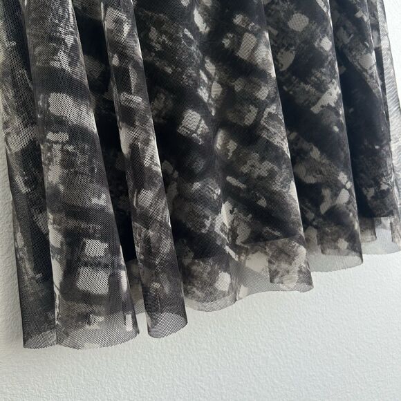 Coldwater Creek Dress Size M Petite Gray Pattern Fairy Grunge Romantic Formal - Picture 5 of 14